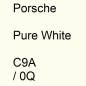 Preview: Porsche, Pure White, C9A / 0Q.
